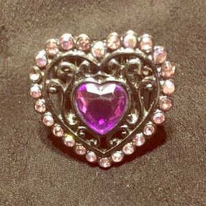 Guess Heart stretch ring💜